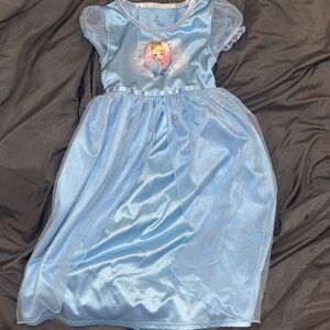 Disney Light Blue Cinderella-Style Sparkle Dress for Kids